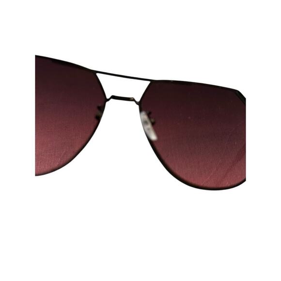 TOPFOXX Women\'s Black Frame Farrah Ruby Red Lens Oversized Aviator Sunglasses main image 12